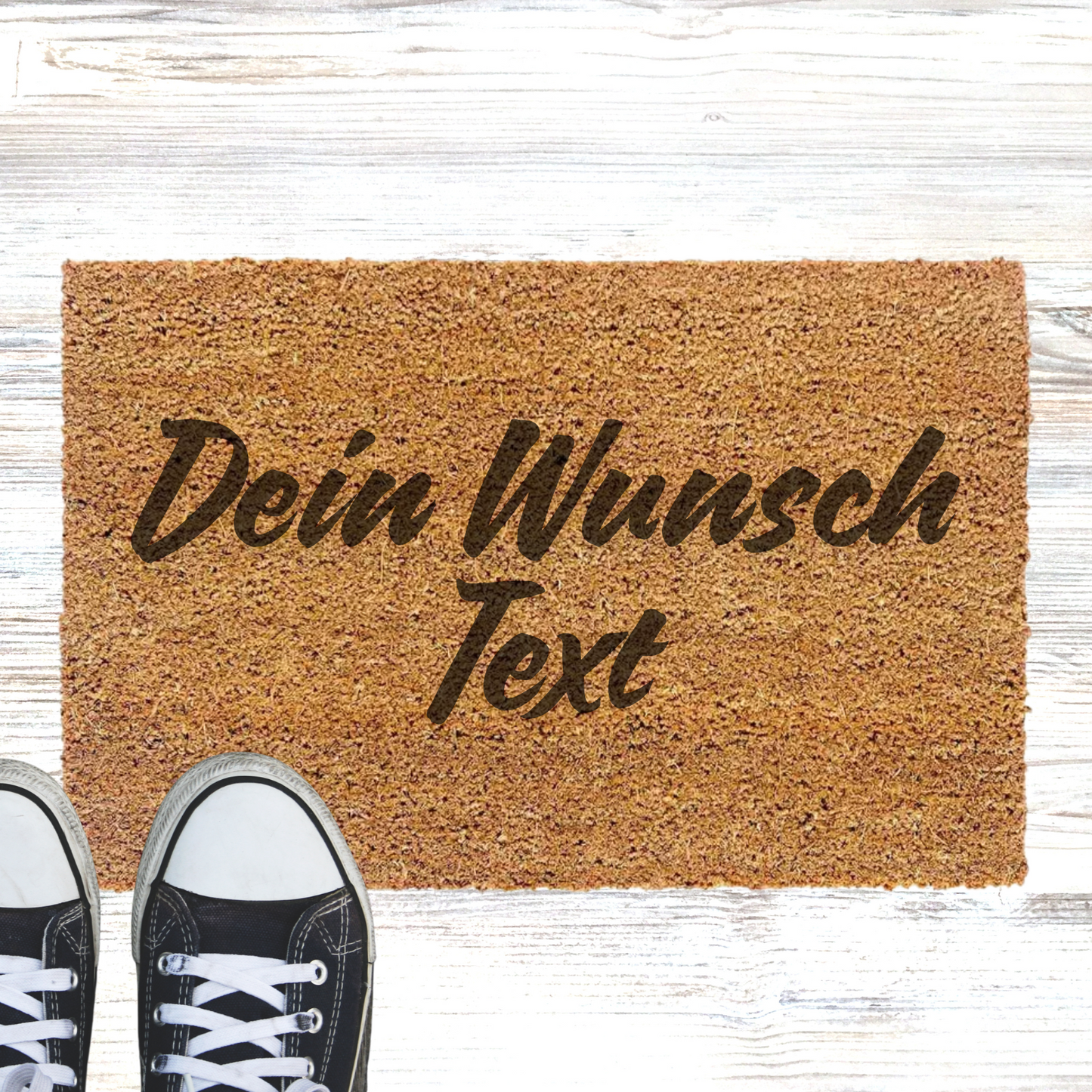 Personalisierte Kokos Fußmatte - Mit Wunsch Text