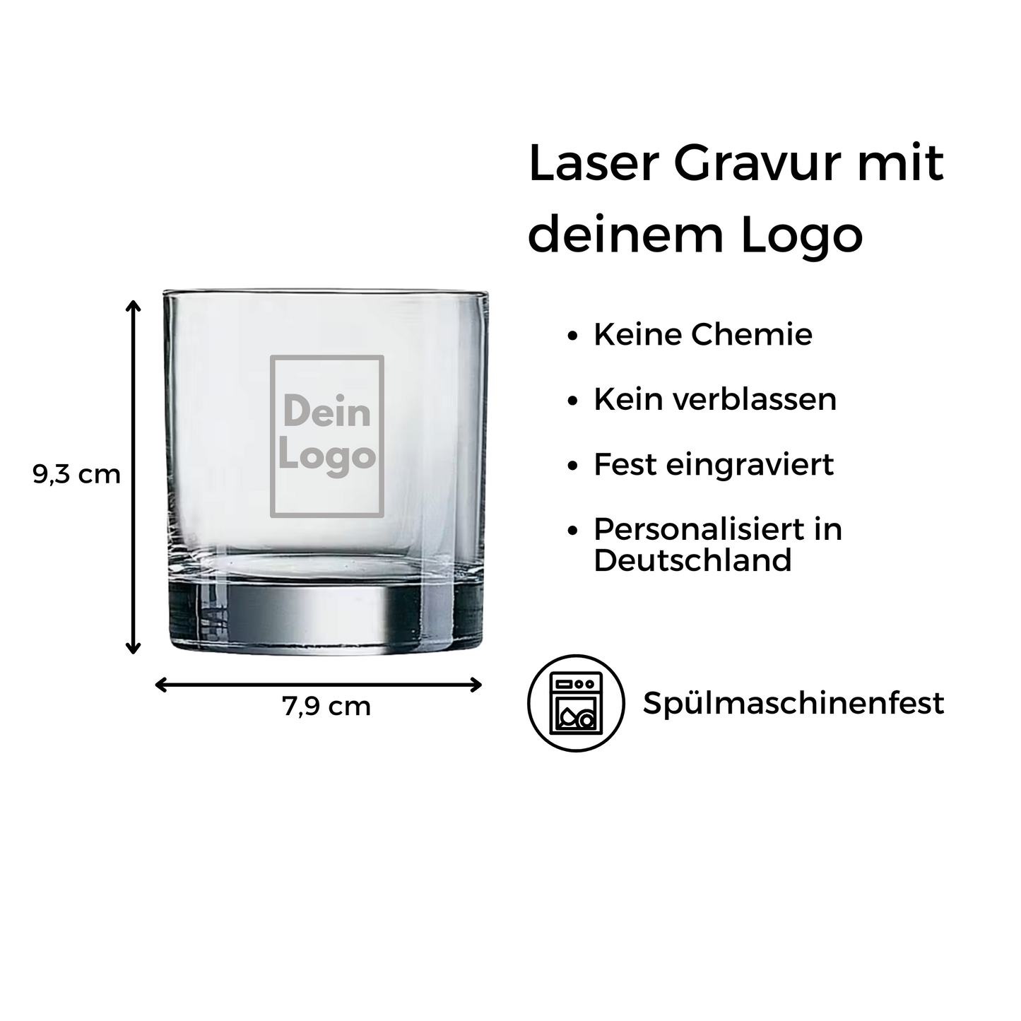 Whiskyglas mit Logo-Gravur – Individuell personalisiert mit deinem Firmenlogo