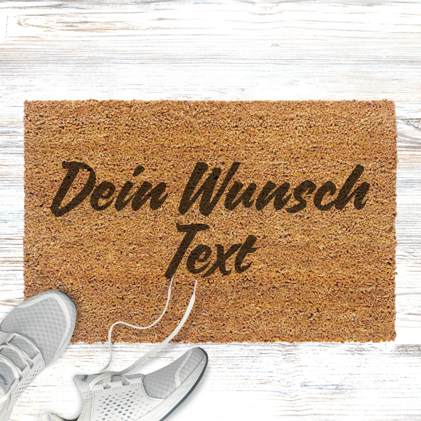 Personalisierte Kokos Fußmatte - Mit Wunsch Text