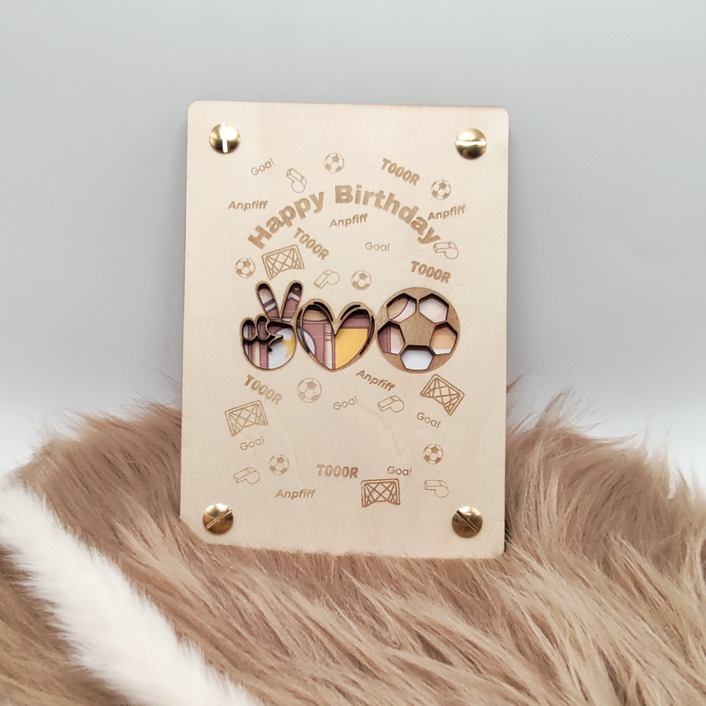 Personalisierte Geldgeschenkkarte aus Holz – Perfekt für den Kindergeburtstag