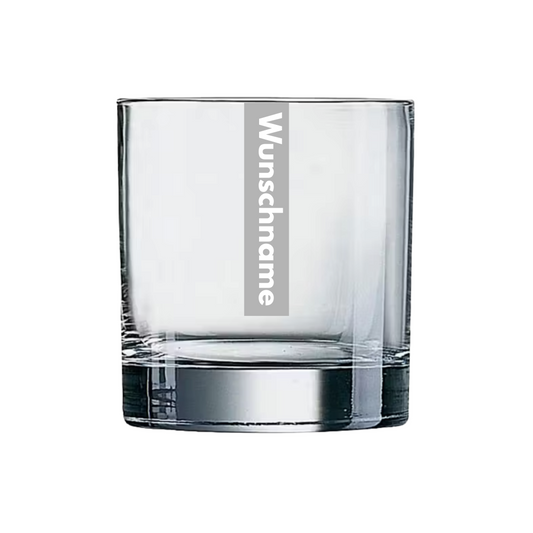 Whiskyglas mit Gravur – Personalisiert mit Wunschname