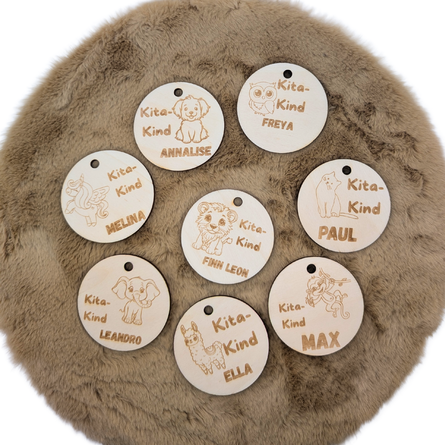 Personalisiertes Kita Namensschild 3er Set